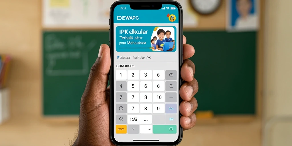 Antarmuka DEWAPG menunjukkan fungsi Kalkulator IPK yang intuitif dan praktis.