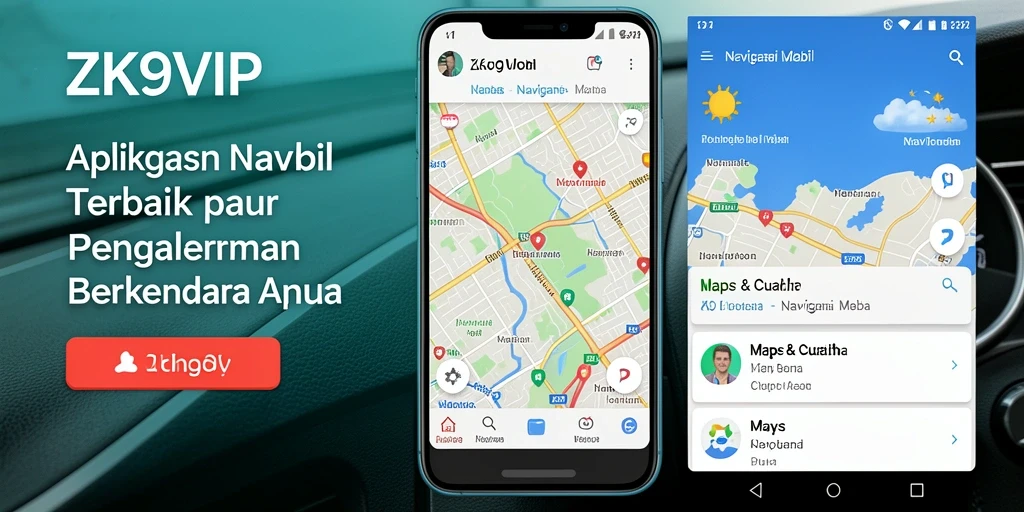 Antarmuka ZK9VIP yang menampilkan navigasi dan informasi cuaca secara bersamaan.